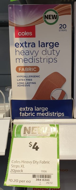 Coles 20 Pack Medistrips Extra Large Fabric