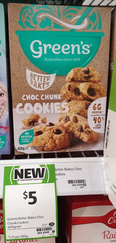 Green's 400g Cookies Choc Chunk