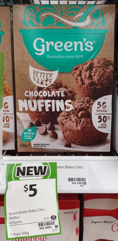 Green's 450g Muffins Chocolate
