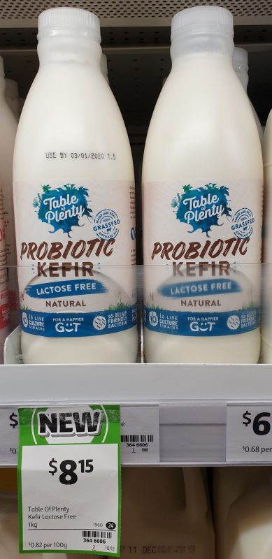 Table Of Plenty 1kg Kefir Probiotic Lactose Free Natural