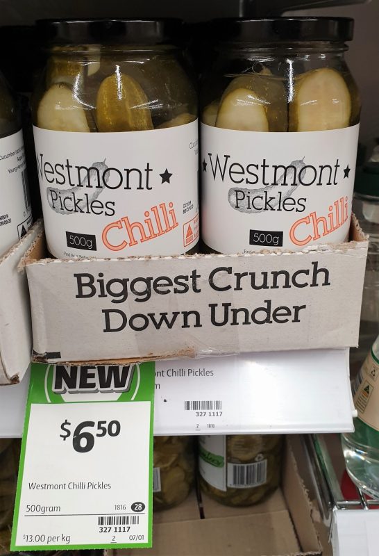 Westmont 500g Pickles Chilli