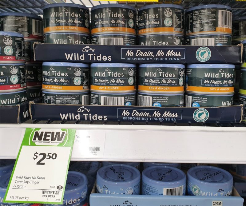 Wild Tides 80g Tuna Soy & Ginger