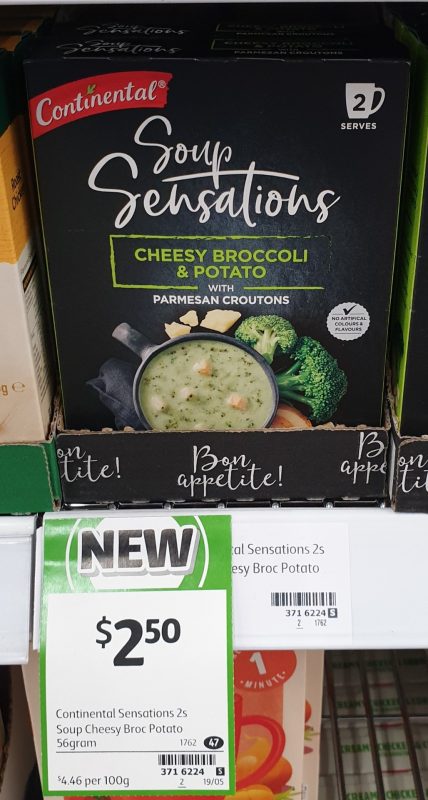 Continental 56g Soup Sensations Cheesy Broccoli & Potato