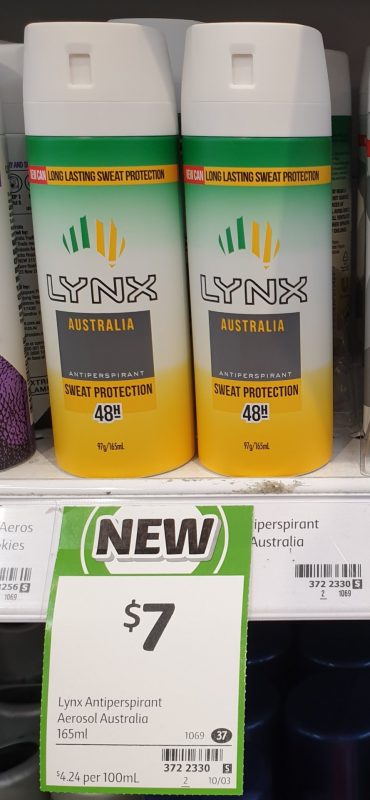 Lynx 165mL Antiperspirant Australia