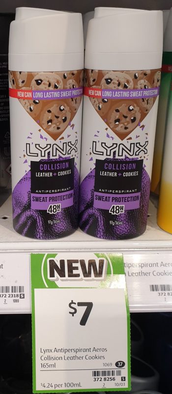 Lynx 165mL Antiperspirant Collision Leather + Cookies