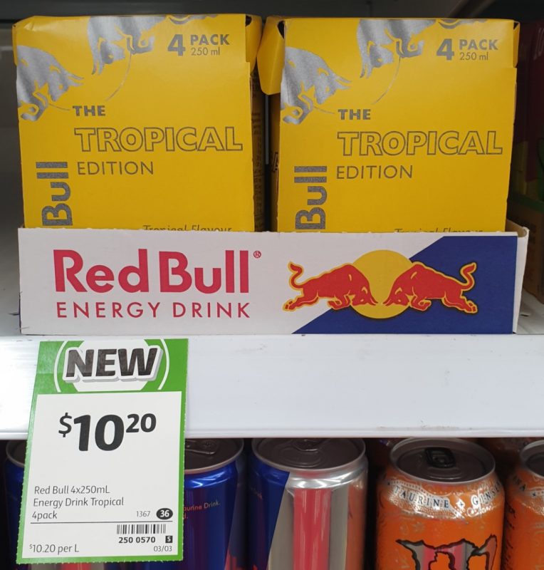 Red Bull 4 X 250mL The Tropical Edition