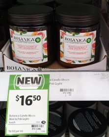 Botanica 1 Pack Candle Moroccan Mint & Pink Grapefruit