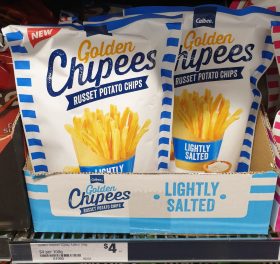 Calbee 100g Golden Chipees Russet Potato Chips Lightly Salted