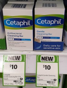 Cetaphil 127g Cleansing Bar Antibacterial, Gentle