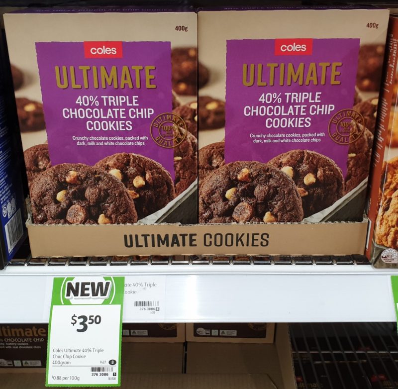Coles 400g Ultimate 40% Chocolate Chip Cookies