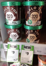 Halo Top 473mL Dairy Free Mint Fudge Cookie, Chocolate Hazelnut