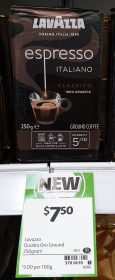 Lavazza 250g Ground Coffee Espresso Italiano