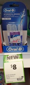 Oral B 10 Pack Brushes Interdental Tight Size 0 1