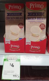 Primo 45g Stackers Chicken Breast Cheddar Cheese & Rice Crackers