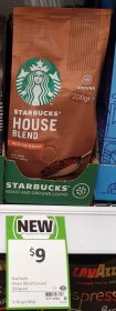 Starbucks 200g Roast And Ground Coffee House Blend Medium Roast