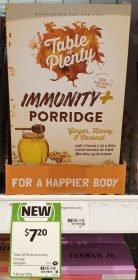 Table Of Plenty 400g Porridge Immunity + Ginger, Honey & Coconut