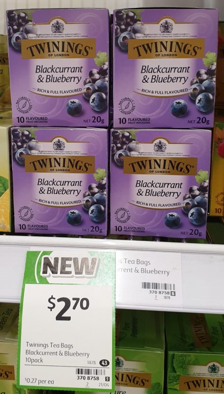 Twinings 20g Blackcurrent & Blueberry