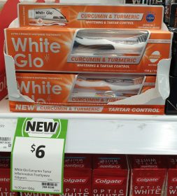 White Glo 150g Toothpaste Curcumin & Turmeric Tartar Control