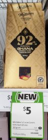 Whittaker's 100g Chocolate Dark 92% Cocoa Ghana