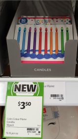 Coles 10 Pack Candles
