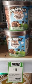 Ben & Jerry's 458mL Topped Ice Cream Chocolate Caramel Cookie Dough