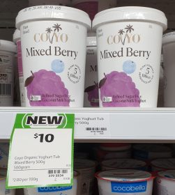 CoYo 500g Plant Based Yoghurt Mixed Berry