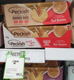 Peckish 90g Rice Crackers Red Quinoa