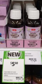 Coles 100mL Bake Create Vanilla Extract 1