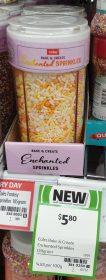 Coles 120g Bake Create Sprinkles Enchanted 1
