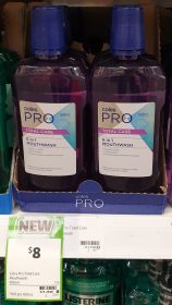 Coles 500mL Pro Mouthwash 6 In 1 Total Care