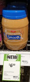 Coles 980g Peanut Butter Smooth