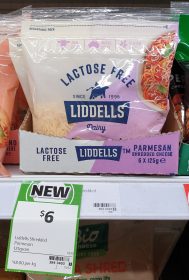 Liddells 125g Shredded Cheese Parmesan Lactose Free