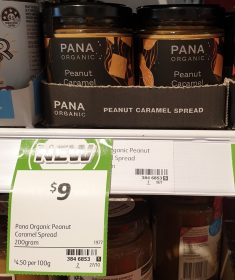 Pana Oranic 200g Spread Peanut Caramel