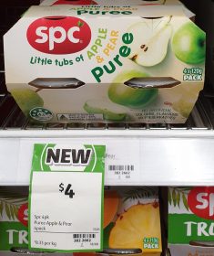 SPC 4 X 120g Little Tubs Apple Pear Puree