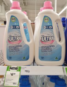Coles 2L Ultra Laundry Liquid Concentrate Sensitive