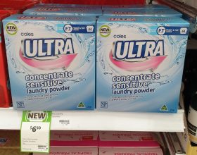 Coles 2kg Ultra Laundry Powder Concentrate Sensitive