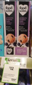 Food For Health 200g Probiotic Brekkie Balls Blueberry Vanilla