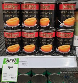 Gold Reef 410g Peach Halves In Light Syrup
