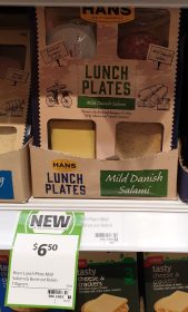 Hans 110g Lunch Plates Mild Danish Salami Beetroot Relish