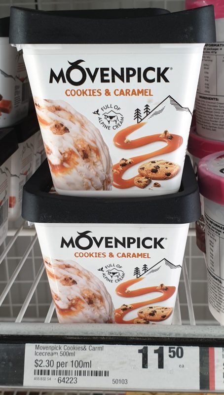 Movenpick 500mL Ice Cream Cookies Caramel