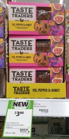 Coles 100g Taste Traders Crackers Fig Pepper Honey