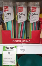 Coles 12 Pack Cook Dine Cutlery Set