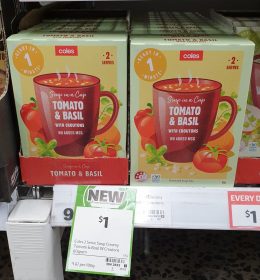 Coles 60g Soup In A Cup Tomato Basil 1