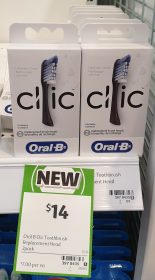 Oral B 2 Pack Clic Replacement Brush Heads