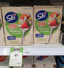 Ski 1.2kg Dlite Yoghurt Topical Fruits Vanilla Sensation Wild Strawberry