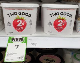 Two Good 700g Yoghurt Strawberry Flavoured