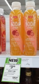 Coles 500mL Soda Syrup Orange Passionfruit