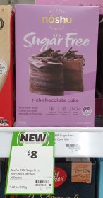 Noshu 540g Cake Mix Sugar Free Rich Chocolate