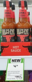Bulls Eye 135mL Hot Sauce Kentucky Habanero