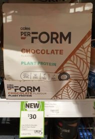 Coles 750g PerForm Plant Protein Chocolate Flavour